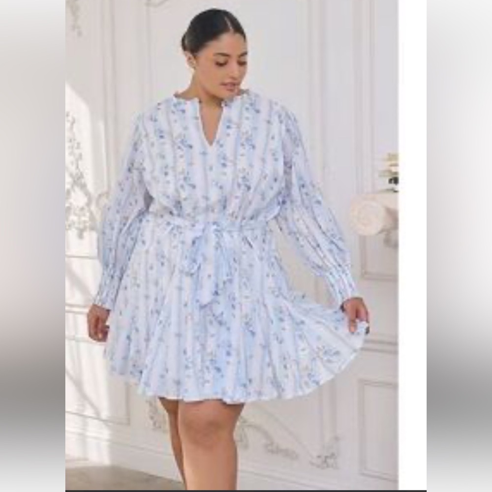 Sugarlips Blue Floral Dress